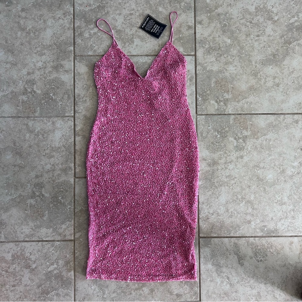 Pink RETROFETE Bead dress